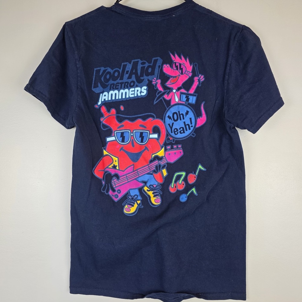Kool-Aid Jammers Graphic T-shirt Men Small Blue Short Sleeve. A43